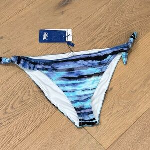 Heat Swimsuit Bottoms Blue Side Ties Medium